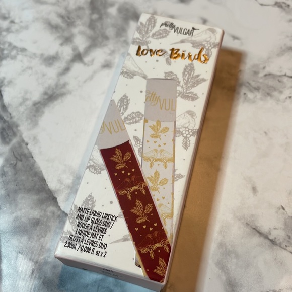 Pretty Vulgar Love Birds Lip duo. Matte liquid lipstick and clear gloss - Picture 6 of 8